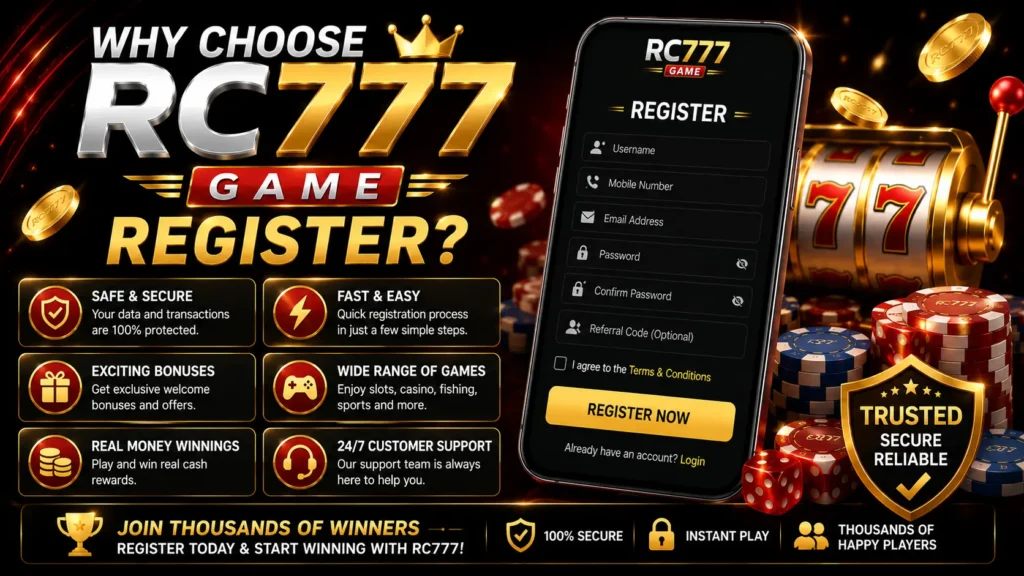 Why Choose RC777 Game Register?